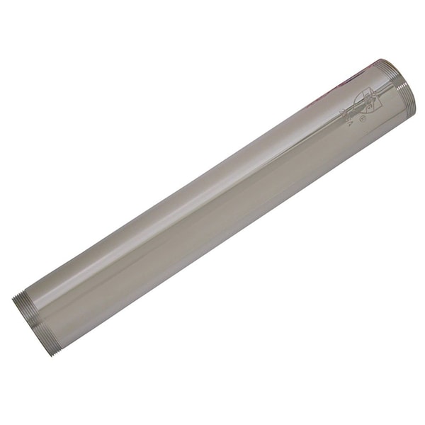 Jones Stephens 1-1/2in. x 6in. Chrome Plated Brass Threaded Extension Tube 20 Gauge P38081 - main